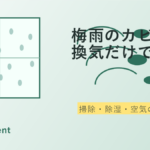 梅雨のカビ対策は換気だけで足りる？除湿と掃除の順番をやさしく整理