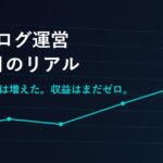 AIブログ運営2ヶ月のリアルな記録|クリックは増えたが収益はゼロだった